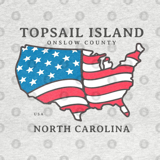 Topsail Island, NC Summer Patriotic Pride This Fourth by Contentarama